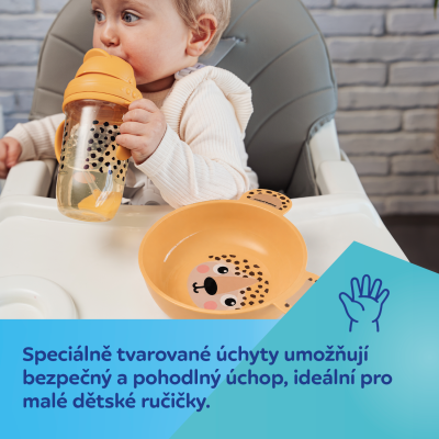 Canpol babies Talíř s ušima BabiesBoo žlutý