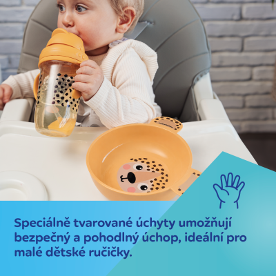 Canpol babies Miska s ušima BabiesBoo 400 ml žlutá