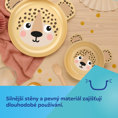 Canpol babies Miska s ušima BabiesBoo 400 ml žlutá