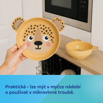 Canpol babies Miska s ušima BabiesBoo 400 ml žlutá