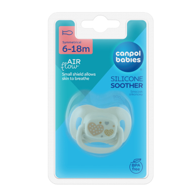 Šidítko 0-6m silikonové symetrické NEWBORN BABY