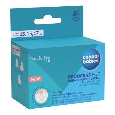 Canpol babies Náhradní silikonové vložky 13/15/17mm k odsávačce mateřského mléka Hands-Free 2.0