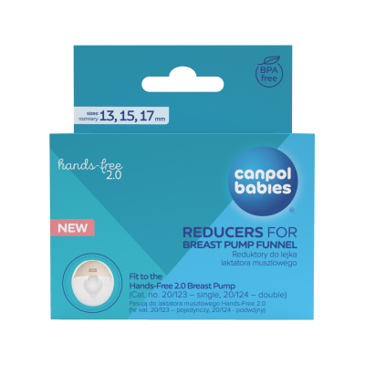 Canpol babies Náhradní silikonové vložky 13/15/17mm k odsávačce mateřského mléka Hands-Free 2.0