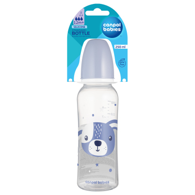 Canpol babies Lahev úzkohrdlá CUTE ANIMALS 250ml pejsek