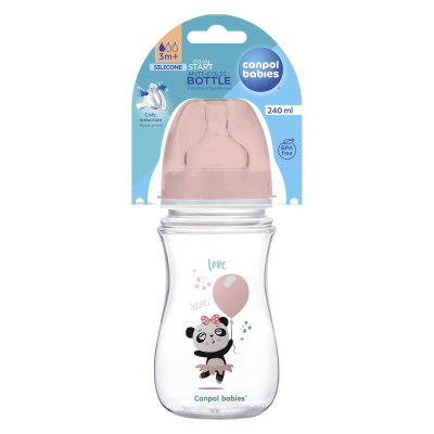 Canpol babies Láhev se širokým hrdlem EXOTIC ANIMALS 240 ml