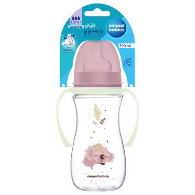 Canpol babies Antikoliková lahev EasyStart SLEEPY KOALA 300ml růžová