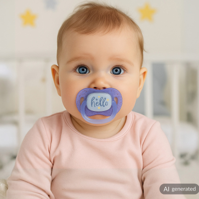 Canpol babies Dudlík svítící silikonový symetrický NIGHTGLOW 6-18m 2ks kluk