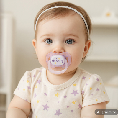 Canpol babies Dudlík svítící silikonový symetrický NIGHTGLOW 0-6m 2ks holka