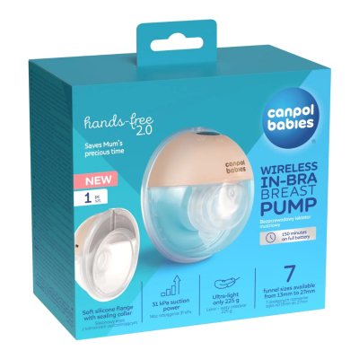 Canpol babies Elektrická odsávačka mateřského mléka do podprsenky Hands-Free 2.0