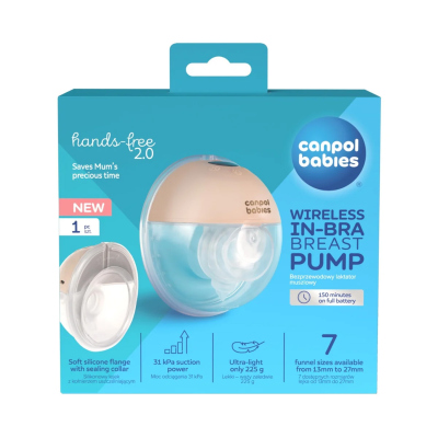 Canpol babies Elektrická odsávačka mateřského mléka do podprsenky Hands-Free 2.0