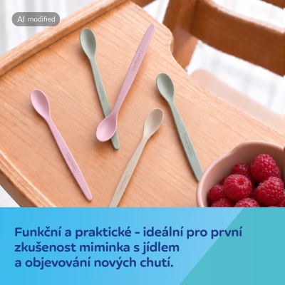 Canpol babies Jídelní sada lžičky pro první krmení 5ks holka