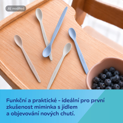 Canpol babies Jídelní sada lžičky pro první krmení 5ks kluk