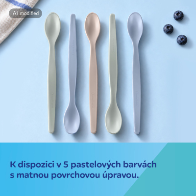 Canpol babies Jídelní sada lžičky pro první krmení 5ks kluk
