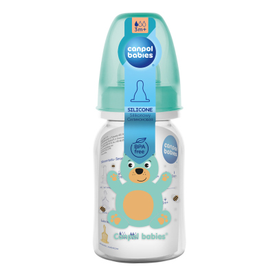 Canpol babies Lahev s potiskem CUTE ANIMALS 120ml 