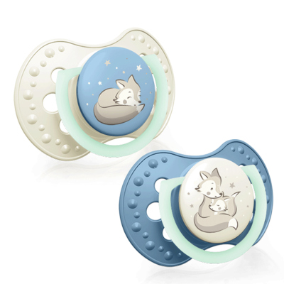 LOVI Silicone Dynamic Soother 0-3m 2 pcs Harmony boy