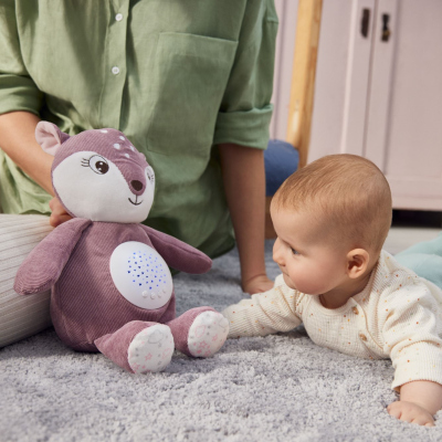 Canpol babies Plüss zenélő játék őzike vetítővel 3az1-ben barna