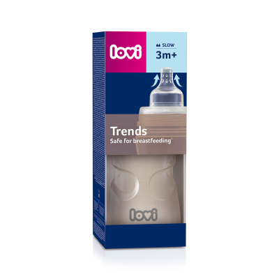 LOVI Trends Cumisüveg 250 ml bézs