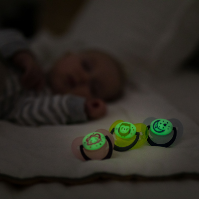 Canpol babies Dudlík silikonový třešinka 0-6m NIGHT DREAMS