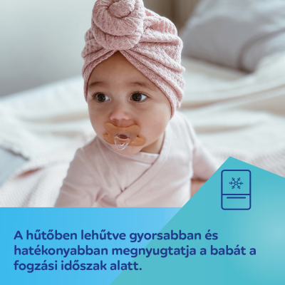 Canpol babies Dudlík 100% silikonový symetrický 0-6m 1ks bílý