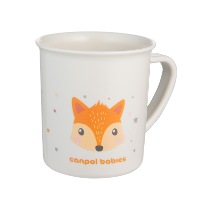 Canpol babies Műanyag bögre CUTE ANIMALS 170ml róka