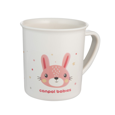 Canpol babies Műanyag bögre CUTE ANIMALS 170ml nyuszi