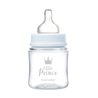 Canpol babies EasyStart anti-kólikás cumisüveg ROYAL BABY 120ml kék