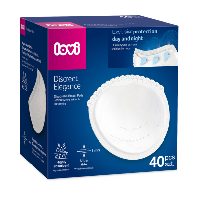 LOVI Discreet Elegance Melltartóbetét 40db fehér