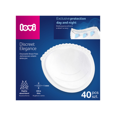 LOVI Discreet Elegance Melltartóbetét 40db fehér