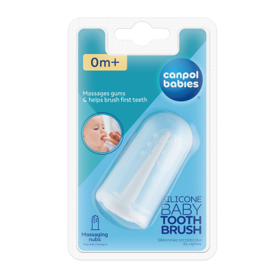 Canpol babies Szilikon ínymasszírozó fogkefe tokban