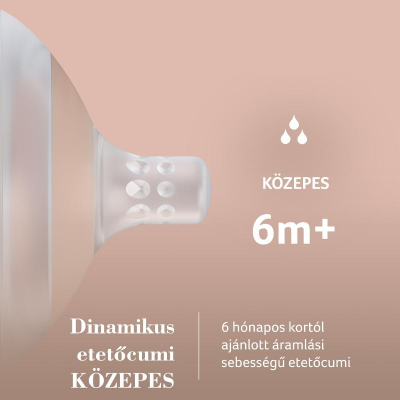 LOVI MAMMAFEEL Dinamikus etetőcumi 6hó+ 1db közepes