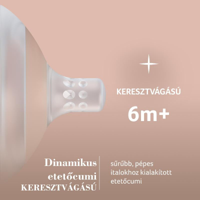 LOVI Dinamikus etetőcumi MAMMAFEEL 6hó+ 1db változó/keresztvágású