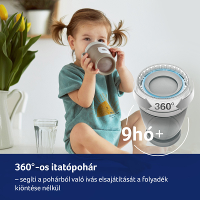 LOVI 360° itatópohár BUDDY BEAR 9hó+ 250ml