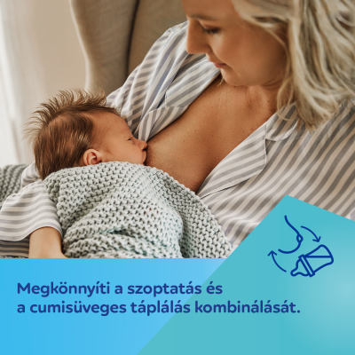 Canpol babies Anti-kólikás cumisüveg EasyStart GOLD 120ml kék