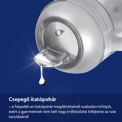 LOVI Első itatópohár ivócsőrrel 150 ml kék