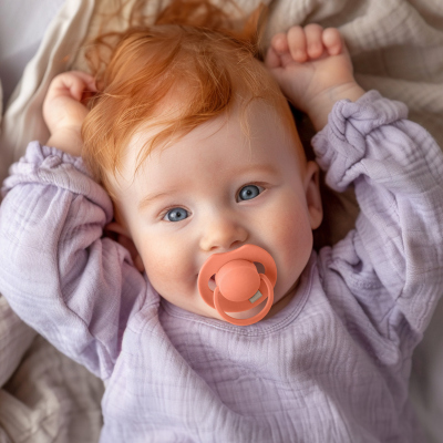 LOVI Szilikon dinamikus cumi PRIME 6-18hó 2db Granola/Orange