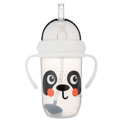 Canpol babies Súlyozott szívószálas itatópohár BabiesBoo 270ml panda