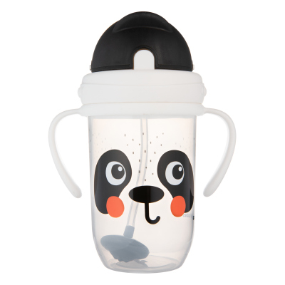 Canpol babies Súlyozott szívószálas itatópohár BabiesBoo 270ml panda