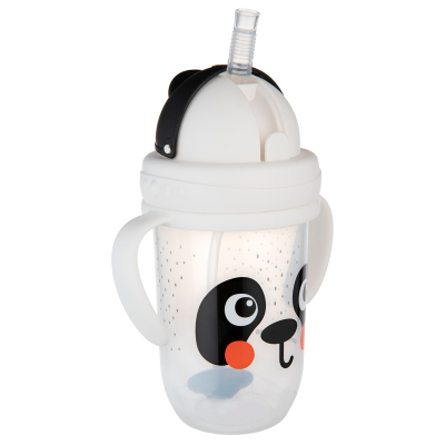 Canpol babies Súlyozott szívószálas itatópohár BabiesBoo 270ml panda