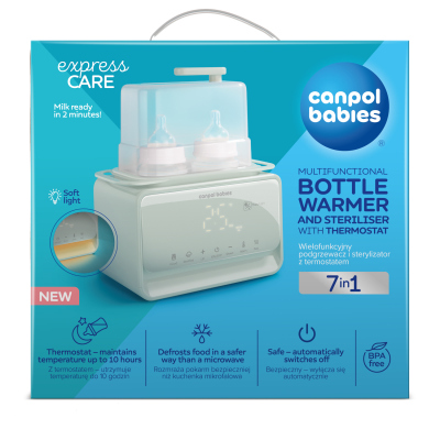 Canpol babies Dupla elektromos cumisüveg melegítő és sterilizáló 7az1ben