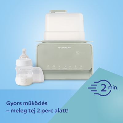 Canpol babies Dupla elektromos cumisüveg melegítő és sterilizáló 7az1ben