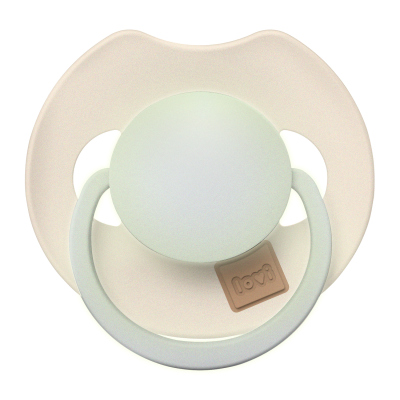 LOVI Világító dinamikus szilikon cumi PRIME 18hó+ 2db Ivory/Blush