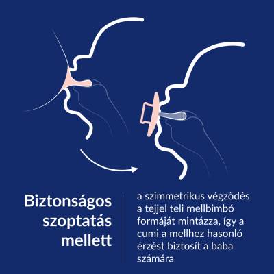 LOVI Világító dinamikus szilikon cumi PRIME 6-18hó 2db Ivory/Blush