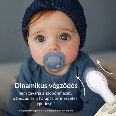 LOVI Világító dinamikus szilikon cumi PRIME 18hó+ 2db Ivory/Blush