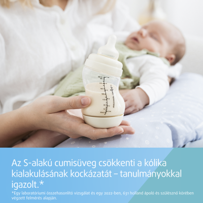 Canpol babies S-alakú széles nyakú anti-kólikás cumisüveg 310ml