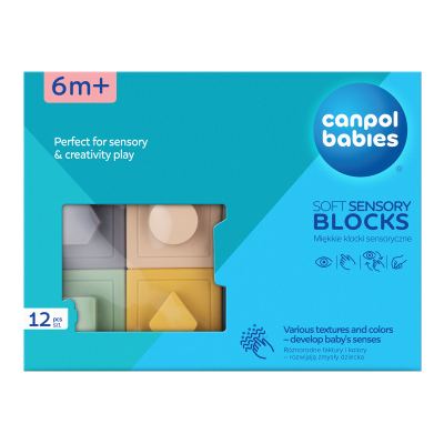 Canpol babies szenzoros puha építőkocka 12db