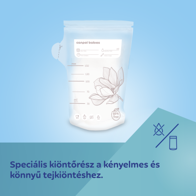 Canpol babies Anyatej tároló tasak 20 db 150ml