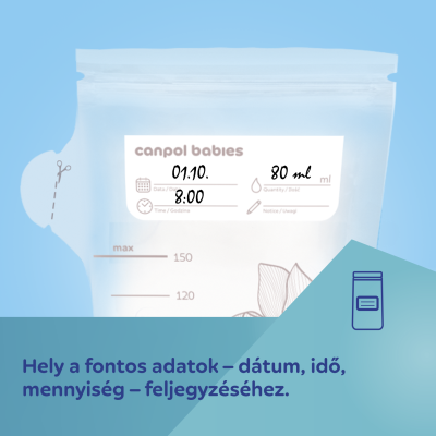 Canpol babies Anyatej tároló tasak 20 db 150ml