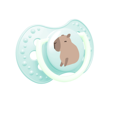 LOVI Világító szilikon dinamikus cumi CAPICHILL 6-18hó 2db fiú