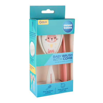 Canpol babies Baba kefe és fésű CUTE ANIMALS