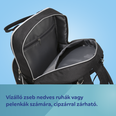 Canpol babies Multifunkciós pelenkázó hátizsák fekete